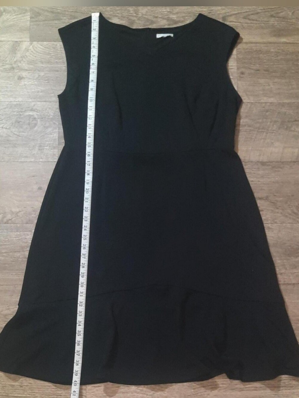 Coast Black Sleeveless Fit-and-Flare Dress - Picture 7 of 7